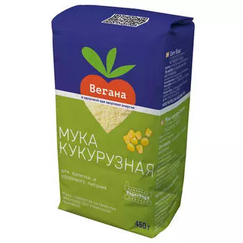 Мука вегана 450 г кукурузная