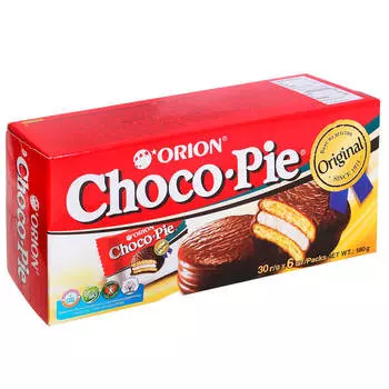 Набор пирожных Choco Pie 168г 6шт*28г Orion