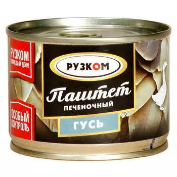 Паштет Рузком 180г из гусиной печени ж/б ключ