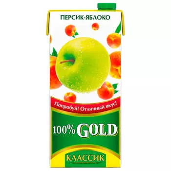 Напиток сокосодержащий Gold Classic 0,95л яблоко-персик