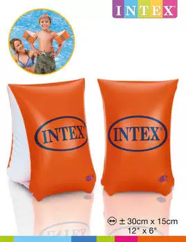 Нарукавники Intex 30*15см большие делюкс 6-12 лет 58641