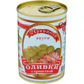 Оливки Принцесса вкуса с креветкой 280г