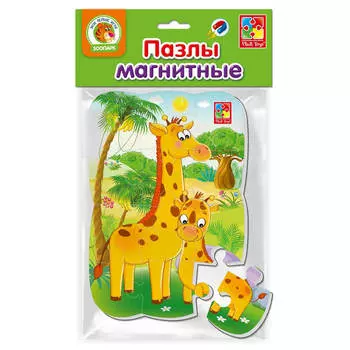 Пазл магнитный Vladi Toys 12эл жирафик