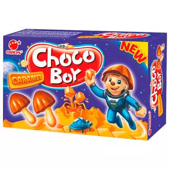 Печенье Choco Boy 45г карамель Orion