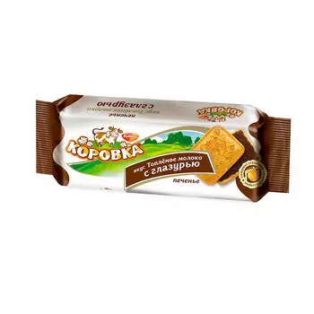Печенье коровка вкус топленое молоко с глазурью 115г РотФронт