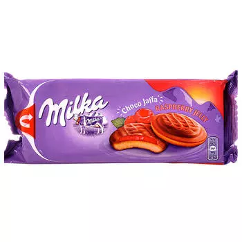Печенье Milka 147г с малиной мондэлисс