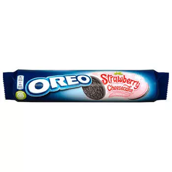 Печенье Oreo 154г с начинкой клубничный чизкейк