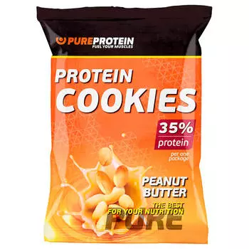 Печенье высокобелковое Pure Protein 80г арахисовое масло