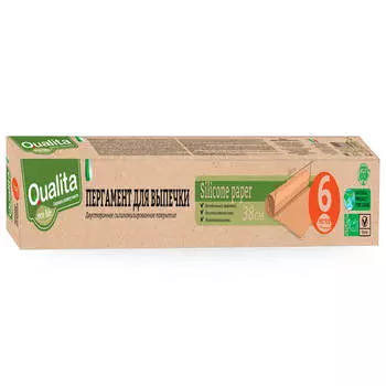 Пергамент для выпечки Qualita 6м*38см Eco Life