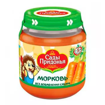 Пюре Сады придонья 120г морковь с 5 месяцев стекло
