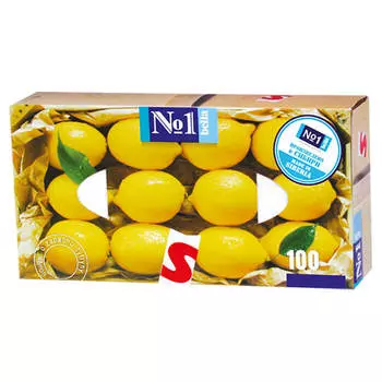 Платочки универсальные Bella 100шт №1 лимон