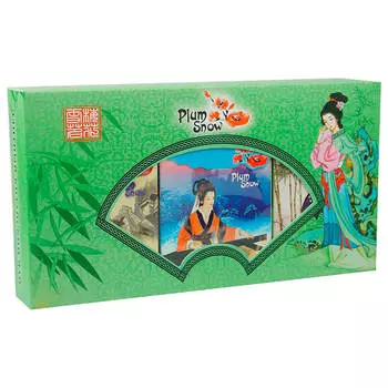 Подарочный набор чай Plum Snow 150г молочный улун,зеленый,с жасмином