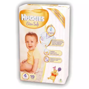 Подгузники Huggies Elite Soft 19шт 8-14кг 4