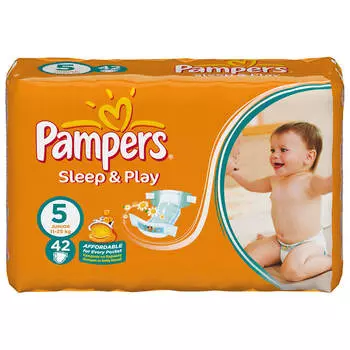 Подгузники Pampers Sleep and Play 42шт Junior 11-25/11-18кг 5