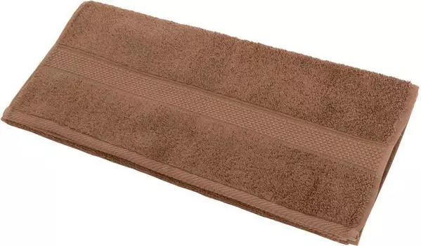Полотенце Arya 50*90см миранда однотонное коричневое