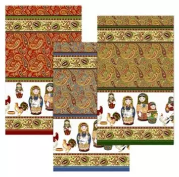 Полотенце матрешки размер 42 x72 см.