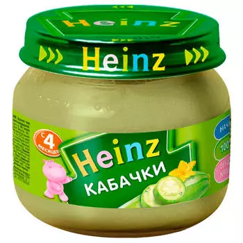 Пюре Heinz 160г кабачки с 4 месяцев