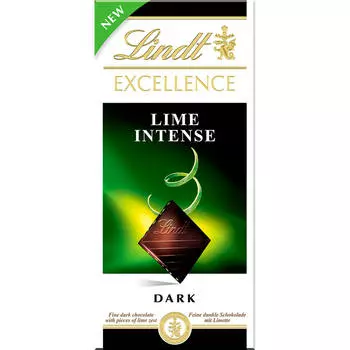 Шоколад Lindt Excellence 100г лайм горький