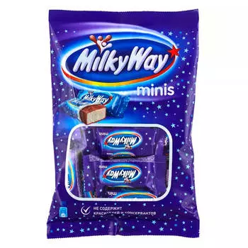 Шоколадные батончики Milky Way minis 170,5г с суфле Mars