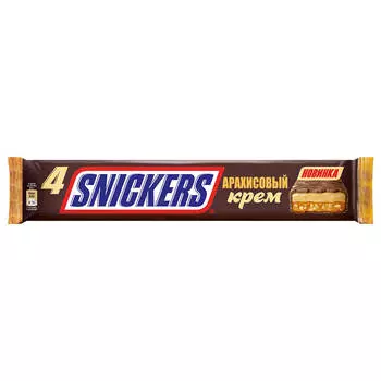 Шоколадный батончик Snickers арахисовый крем 73г Mars