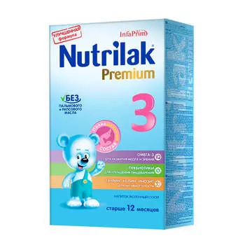 Смесь молочная Nutrilak-3 премиум с 12 месяцев 350г