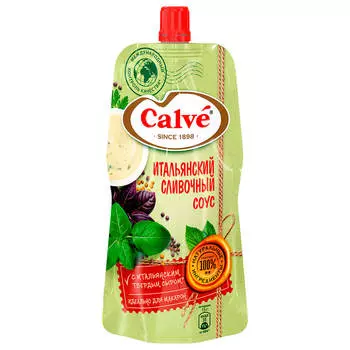 Соус Calve 230г итальянский сливочный для макарон дой-пак