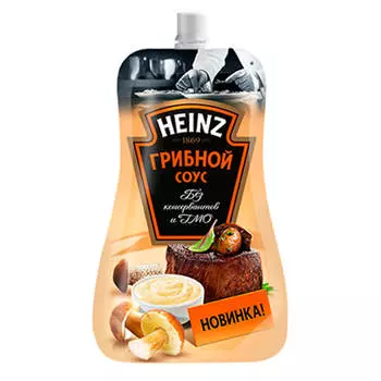 Соус Heinz 230г грибной дой-пак
