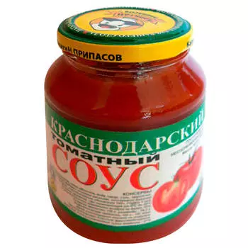 Соус Капитан Припасов 260г томатный краснодарский ст/б