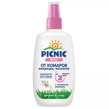 Спрей Picnic Baby 120мл от комаровдля детей от года