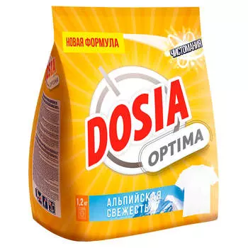 Стиральный порошок Dosia 1,2кг оптима альпийская свежесть