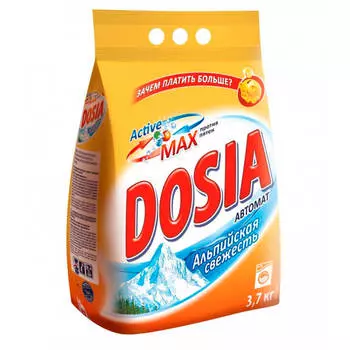 Стиральный порошок Dosia 3,7кг автомат альпийская свежесть п/п