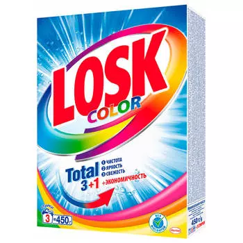 Cредство для стирки Losk КОЛОР для цветного, стиральный порошок 450г (3 стирки)