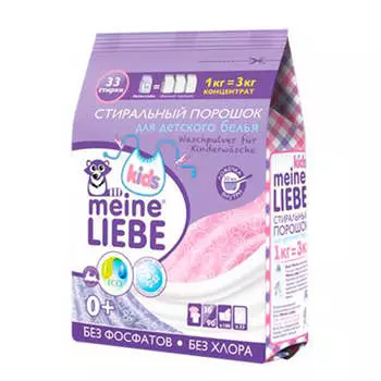 Стиральный порошок Meine Liebe 1кг для детского белья концентрат