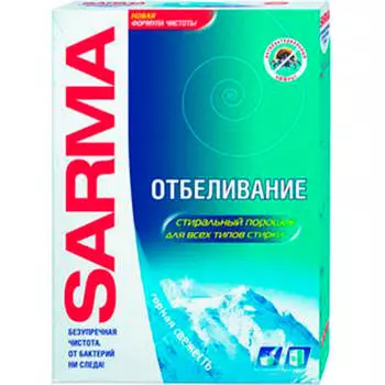 Стиральный порошок SARMA 400г для всех типов стирки горная свежесть