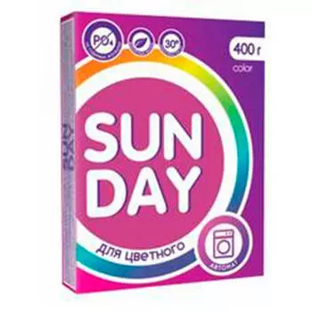 Стиральный порошок Sunday 400г колор автомат
