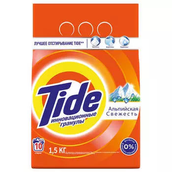 Стиральный порошок Tide 1,5кг автомат альпийская свежсть п/п