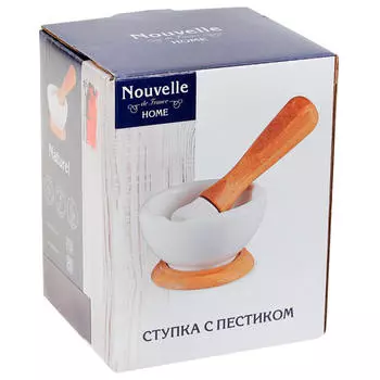 Ступка с пестиком Nouvelle Home Naturel п/у фарфор 2632005