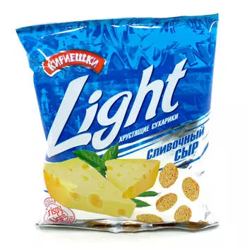 Сухарики Кириешки Light 33г сливочный сыр