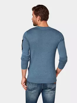 свитер Tom Tailor / муж / Bleached Blue Melange / 100 % полиамид / L