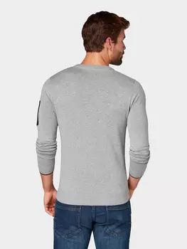 свитер Tom Tailor / муж / Frost Ash Grey Melange / 100 % полиамид / L