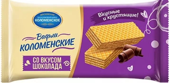 Вафли со вкусом шоколада 200 г коломенское