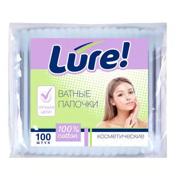 Ватные палочки Lure 100шт п/п