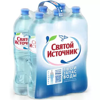 Вода питьевая негазированная Святой Источник 1,5л