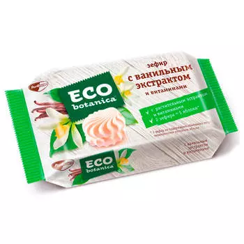 Зефир Eco Botanica 250г с ванильным вкусом и витаминами