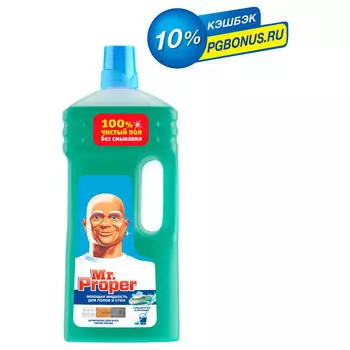 Жидкость для уборки дома Mr. Proper 1,5л горный ручей и прохлада