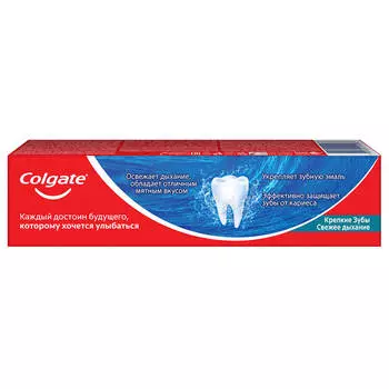 Зубная паста Colgate 100 мл Крепкие Зубы Свежее Дыхание освежающая