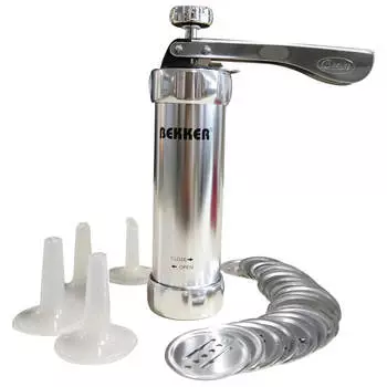 Шприц кондитерский 15*5,3*21см 24 насадки симпл Bekker bk-5208