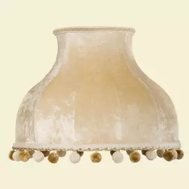 Абажур Bogacho Классика велюр 16/34 жемчуг