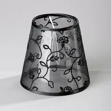 Абажур е14.черный прозрачный. D14h9см Vitaluce