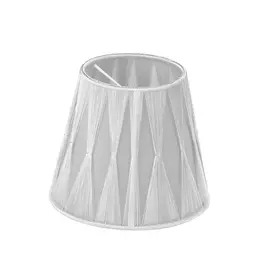 Абажур креп ушки е14, 60вт, пластик/нить//белый, d14h9см Vitaluce